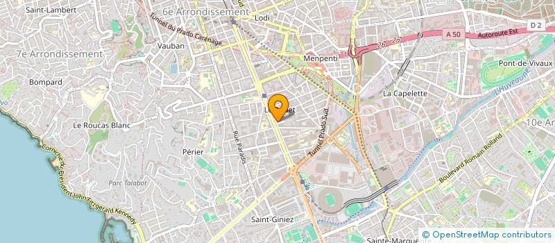 localisation de l'entreprise LA FRAGUETTE à MARSEILLE