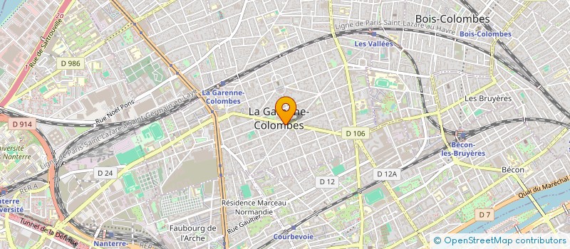 localisation de l'entreprise LA FRAICHEUR à LA GARENNE-COLOMBES