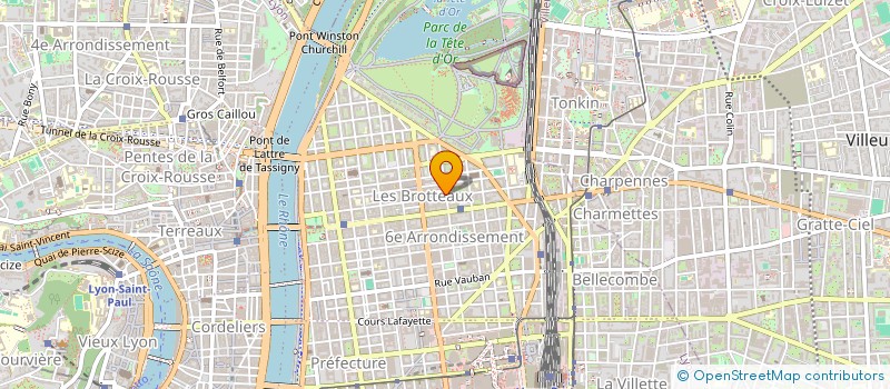 localisation de l'entreprise LA FRAICHEUR DU PARC à LYON