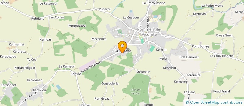 localisation de l'entreprise LA FRAICHEUR OCEANE à POMMERIT-LE-VICOMTE