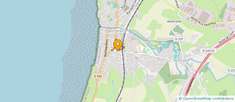 localisation de l'entreprise LA FRAISE  WIMEREUX