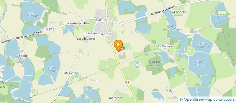 localisation de l'entreprise LA FRAISERIE  SANDRANS