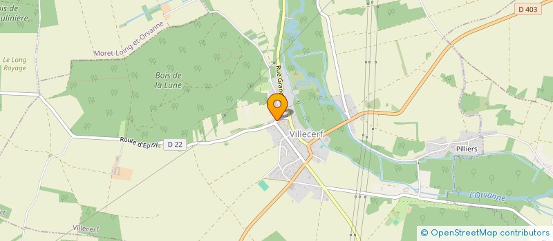 localisation de l'entreprise LA FRAL  VILLECERF