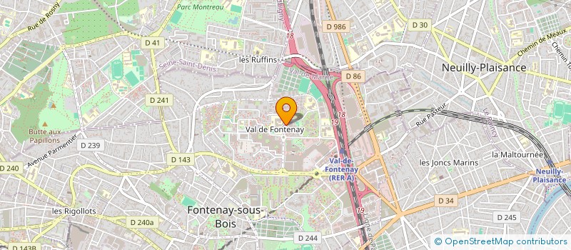 localisation de l'entreprise LA FRAMBOISINE à FONTENAY-SOUS-BOIS