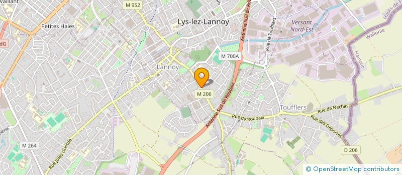 localisation de l'entreprise LA FRAMBOISINE  LYS-LEZ-LANNOY