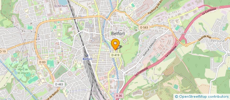 localisation de l'entreprise LA FRAMBOISINE SARL à BELFORT
