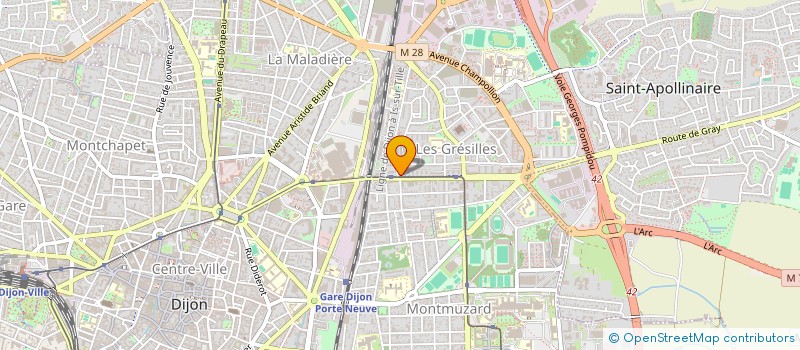 localisation de l'entreprise LA FRANC COMTOISE  DIJON