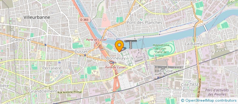 localisation de l'entreprise LA FRANCAISE à VILLEURBANNE