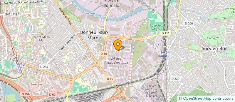 localisation de l'entreprise LA FRANCAISE D ABRASIFS à BONNEUIL-SUR-MARNE