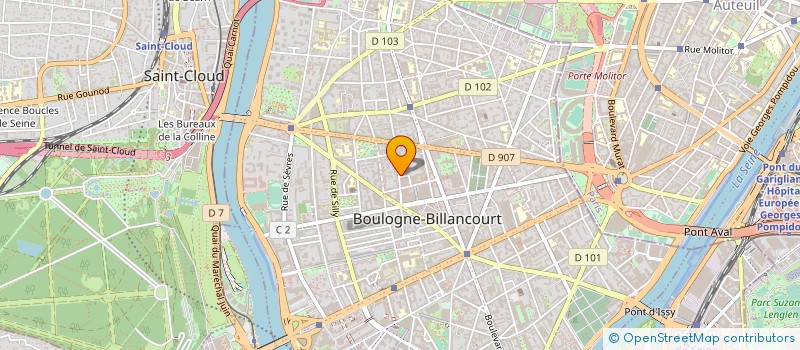 localisation de l'entreprise LA FRANCAISE D IMAGES à BOULOGNE-BILLANCOURT
