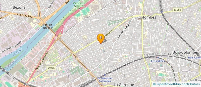 localisation de l'entreprise LA FRANCAISE D'IMPRIMERIE à COLOMBES
