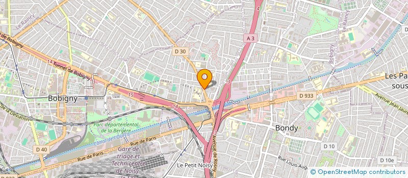 localisation de l'entreprise LA FRANCAISE DE CONDUITE  BOBIGNY