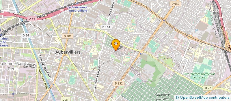 localisation de l'entreprise LA FRANCAISE DE SURVEILLANCE PRIVEE  AUBERVILLIERS