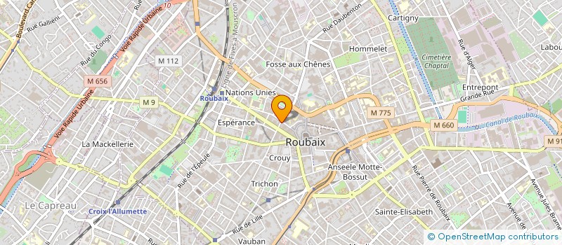 localisation de l'entreprise LA FRANCAISE DE VIDEO SURVEILLANCE à ROUBAIX