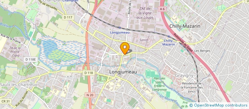 localisation de l'entreprise LA FRANCAISE DES ASSURANCES à LONGJUMEAU