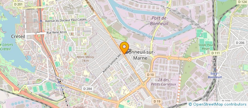 localisation de l'entreprise LA FRANCAISE DES AUTOS  BONNEUIL-SUR-MARNE