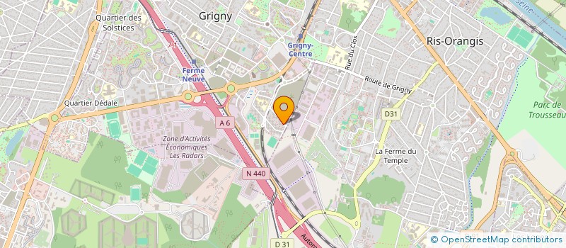 localisation de l'entreprise LA FRANCAISE DES BOISSONS à GRIGNY
