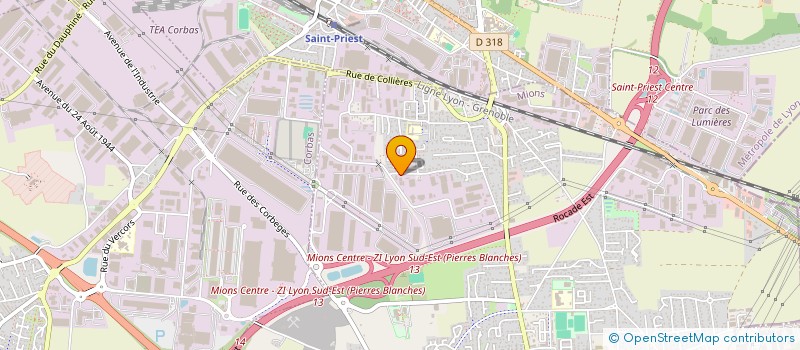 localisation de l'entreprise LA FRANCAISE DES FACADES  MIONS