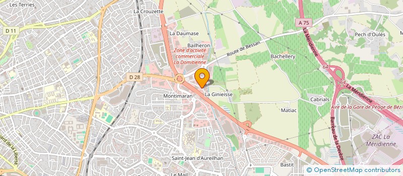 localisation de l'entreprise LA FRANCAISE DU DIVERTISSEMENT à BEZIERS