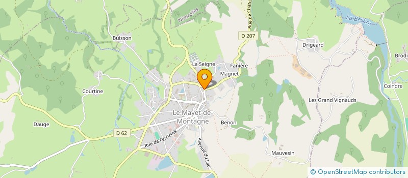 localisation de l'entreprise LA FRANCAISE DU FROID à LE MAYET-DE-MONTAGNE