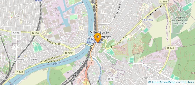localisation de l'entreprise LA FRANCAISE DU PVC 94 à VILLENEUVE ST GEORGES