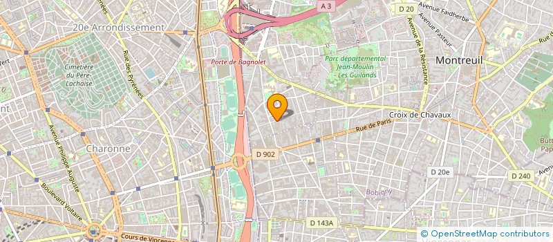 localisation de l'entreprise LA FRANCAISE DU STYLE à BAGNOLET