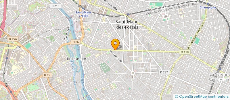 localisation de l'entreprise LA FRANCE CANTINE  SAINT-MAUR-DES-FOSSES