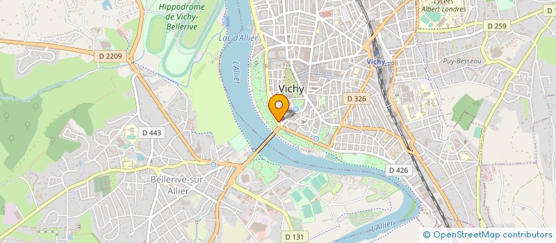 localisation de l'entreprise LA FRANCE IMMOBILIERE à VICHY