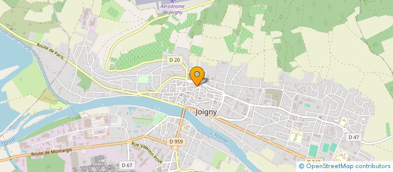 localisation de l'entreprise LA FRANCE NOIRE  JOIGNY