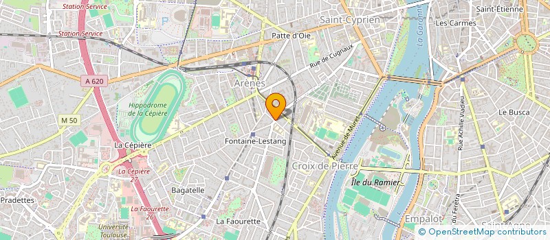 localisation de l'entreprise LA FRANCESCA  TOULOUSE