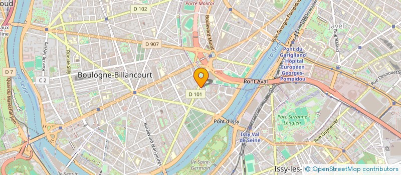 localisation de l'entreprise LA FRANCILIENNE à BOULOGNE-BILLANCOURT