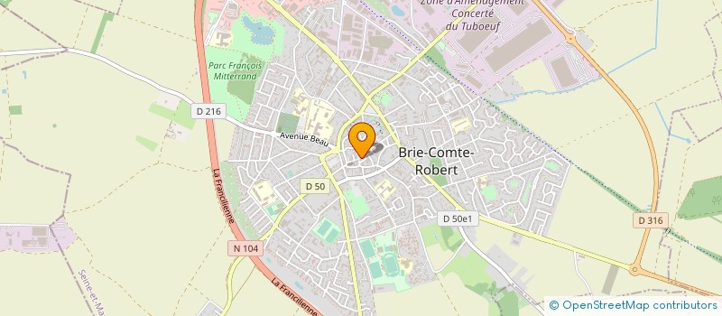 localisation de l'entreprise LA FRANCILIENNE à BRIE-COMTE-ROBERT