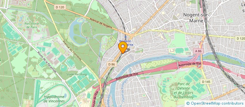 localisation de l'entreprise LA FRANCILIENNE D'EMBALLAGES  NOGENT-SUR-MARNE