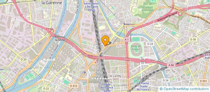 localisation de l'entreprise LA FRANCILIENNE DE FIBRE à SAINT-DENIS
