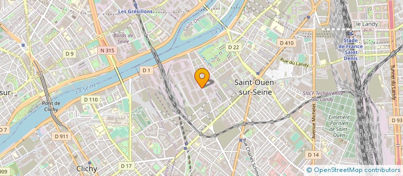 localisation de l'entreprise LA FRANCILIENNE DE PARIS à SAINT-OUEN-SUR-SEINE