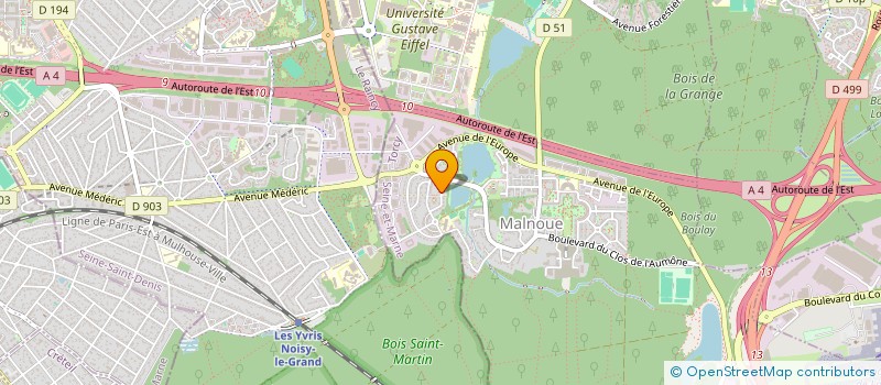 localisation de l'entreprise LA FRANCILIENNE DE PIANO à EMERAINVILLE