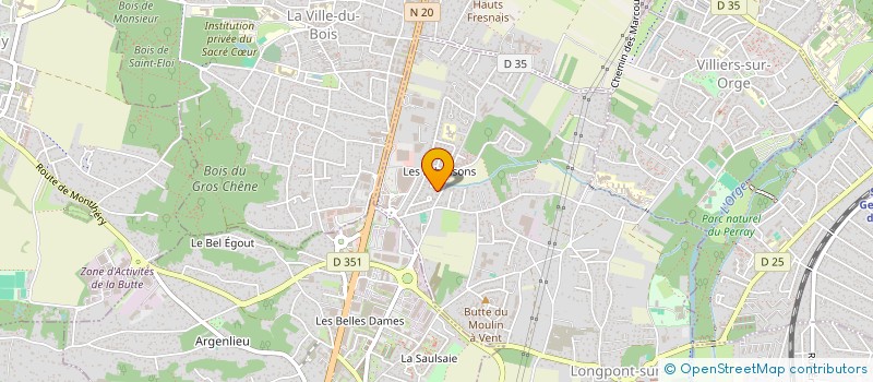 localisation de l'entreprise LA FRANCILIENNE DES ARTS à LONGPONT-SUR-ORGE