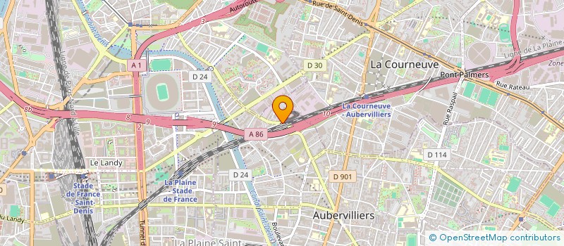 localisation de l'entreprise LA FRANCILIENNE DES VIANDES  AUBERVILLIERS