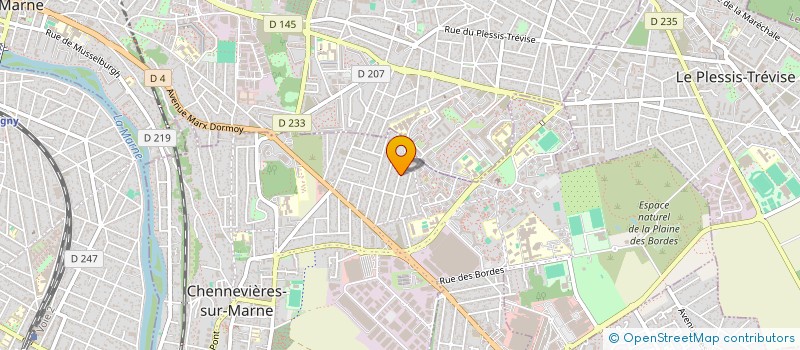 localisation de l'entreprise LA FRANCILIENNE DU PAPIER à CHENNEVIERES-SUR-MARNE