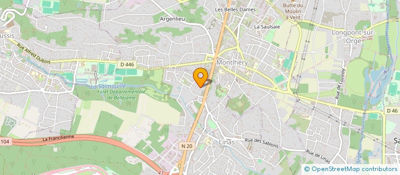 localisation de l'entreprise LA FRANCILINOISE à LINAS