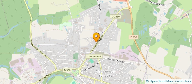 localisation de l'entreprise LA FRANCKILIENNE à CHATEAUNEUF-SUR-LOIRE