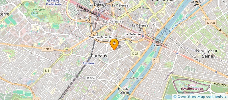localisation de l'entreprise LA FRANCO AMERICAN TRAVEL à PUTEAUX