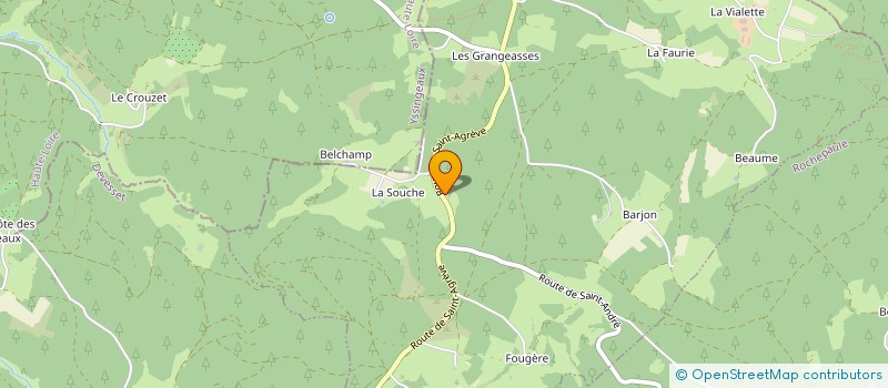 localisation de l'entreprise LA FRANCOGESSINOISE  SAINT-ANDRE-EN-VIVARAIS