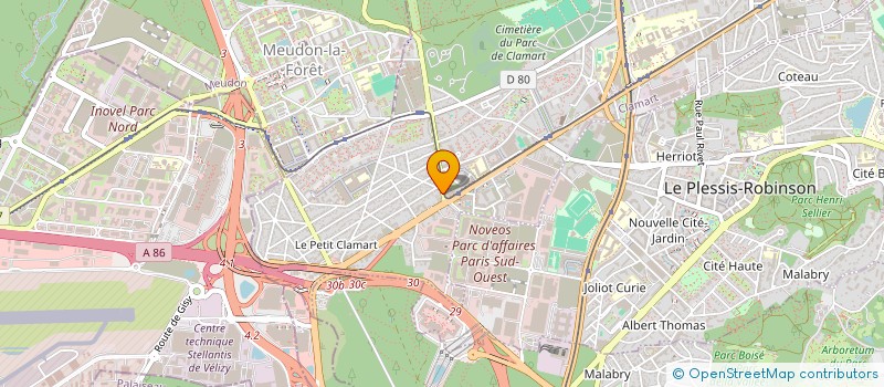 localisation de l'entreprise LA FRAPHI  CLAMART