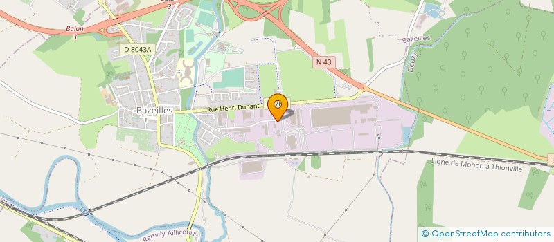 localisation de l'entreprise LA FRAPPE ARDENNAISE à BAZEILLES