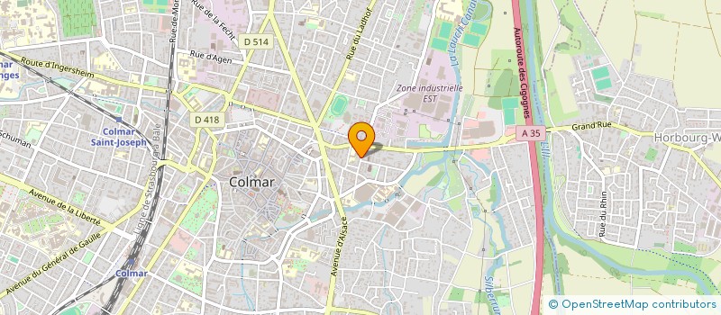 localisation de l'entreprise LA FRAPPE COMPAGNY  COLMAR