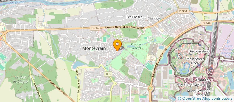 localisation de l'entreprise LA FRATERNELLE  MONTEVRAIN