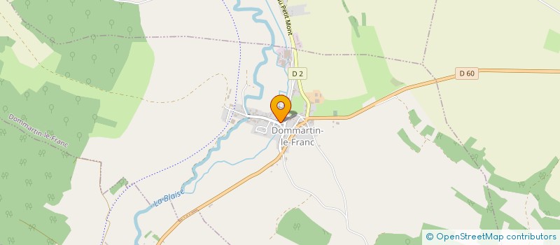 localisation de l'entreprise LA FRATERNELLE DE DOMMARTIN LE FRANC à DOMMARTIN-LE-FRANC