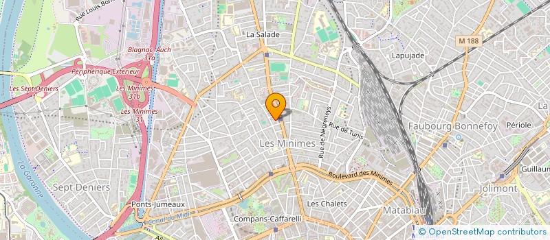 localisation de l'entreprise LA FRATERNELLE DES MINIMES à TOULOUSE