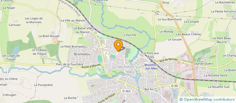 localisation de l'entreprise LA FRATERNELLE MONTFORTAISE à MONTFORT-SUR-MEU
